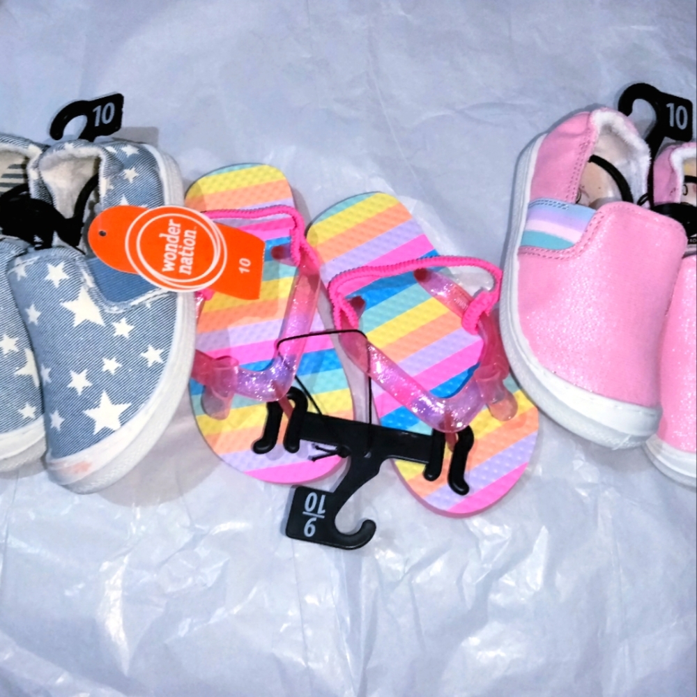 NWT little girl size 10 shoe bundle